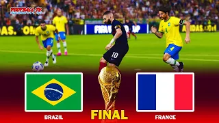 PES 2021 - BRAZIL vs FRANCE - FIFA World Cup 2022 Final - Gameplay PC