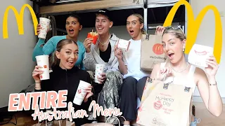 Trying The ENTIRE Australian MCDONALD’s Menu 2022!