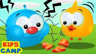 Funny Cartoons For Kids | Lucky Ducky Candy Adventure With Spider + More Kids Songs