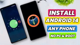 How To Install Android 13/14 On Any Android Phone | How To Upgrade Your Phone To Android 14 No Root
