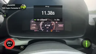 Cupra Formentor VZ 310 Stage 1 acceleration 85-250 km/h