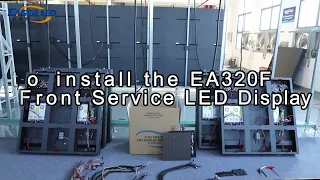 How to install EA320F Outdoor Front Service LED Display Board | EagerLED LED Screen Supplier