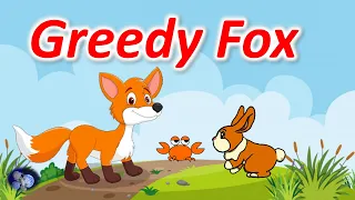 Greedy Fox | Kids Short Story | Moral story for kids | Panchatantra story | Fox Story