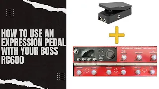 How to use an expression pedal with your BossRC600 to control effect levels!