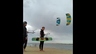 Kitefoilsession Ocean Rodeo Roam 10 m Sabfoil M93 W699 S430 Fuseta lagoon Portugal ALGARVE