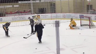 Casey DeSmith in action - Penguins Practice