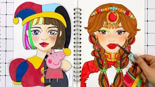 [🍭paper diy🍭]  Makeup Tutorial 💄💋 | Paper Cosmetics | POP THE PIMPLES 👶 ASRM | Pomni Paper