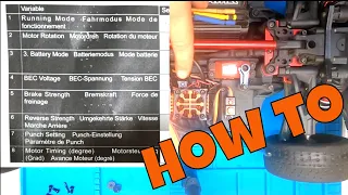 Spektrum smart ESC - How to change settings