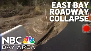 Niles Canyon Road closed due to storm damage near Sunol