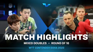 Wong C. T./Doo H. K. vs Lubomir P./Barbora B. | XD R16 | WTT Contender Doha 2023