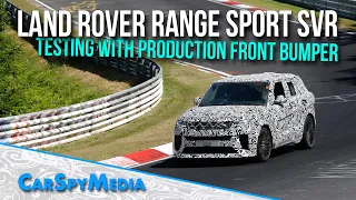 2023 Land Rover Range Sport SVR Prototype Spied Testing At The Nürburgring With Production Front