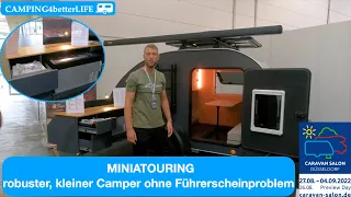 Caravan-Salon 2022: Miniatouring - robuster, kleiner Camper ohne Führerscheinproblem