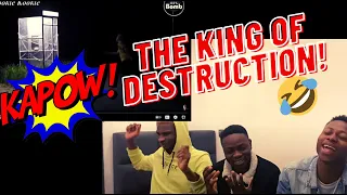 RM BEING CLUMSY FOR 8 MINUTES STRAIGHT! RM GOD OF DESTRUCTION | REACTION