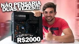 PC GAMER BARATO QUE DA PRA MONTAR HOJE COM R$2000 PARA RODAR QUALQUER JOGO! (TESTE EM JOGOS PESADOS)