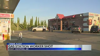 Clerk shot at West Memphis gas station
