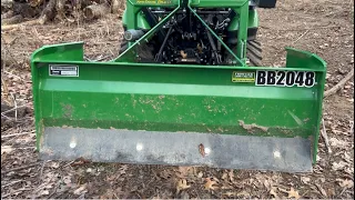 Easy Land Grading With The John Deere 1025R and the BB2048 Standard Duty Box Blade