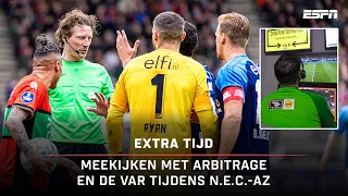 🖥️ DISCUTABELE TERUGSPEELBAL en BUITENSPELGOAL? Kijk & luister mee! 🦻 | Extra Tijd N.E.C. - AZ