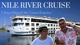 Cruising the Nile on the Crown Empress cruiser #egypt #nilecruise
