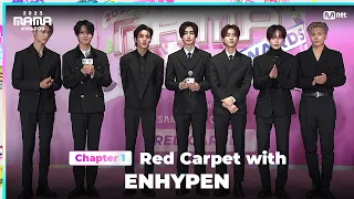 [#2023MAMA] Red Carpet with ENHYPEN (엔하이픈) | Mnet 231128 방송