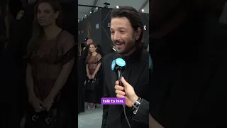 Diego Luna's hilarious reaction to Pedro Pascal's arm sling at Emmys #Shorts