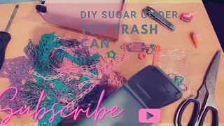 DIY Sugar Glider Toy Trash Can | How To Make A Glider Trash Can Toy!