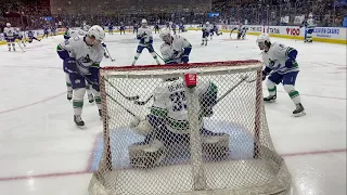 Canucks@Leafs pre-game warm up