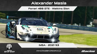 iRacing - 21S3 - Ferrari 488 GTE - IMSA - Watkins Glen - AM