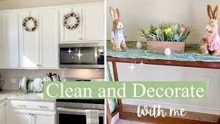 2024 SPRING KITCHEN CLEAN AND DECORATE WITH ME| EASTER DECORATING IDEAS