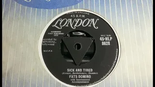 Tough R&B - FATS DOMINO - Sick And Tired - LONDON HLP 8628 UK 1958 Dancer USA Imperial