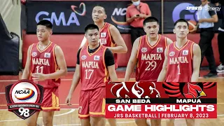 NCAA Season 98 | Game Highlights: Mapua vs San Beda | February 8, 2023 | Jrs Basketball Tournament