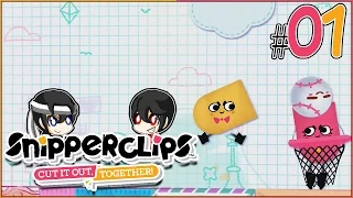 Snipperclips Cut It Out Together 2 Player Coop Gameplay Let's Play Part 1 - DarkLightBros