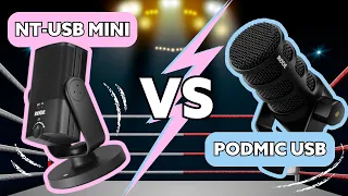 Podcast Microphone Battle: Rode NT-USB Mini vs Rode Podmic USB