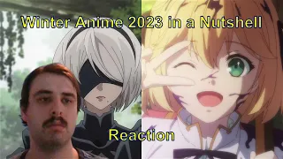 Reaction to "Winter Anime 2023 in a Nutshell" by Gigguk