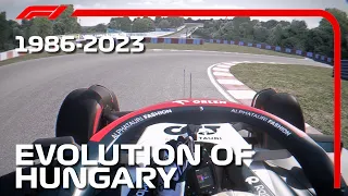 Evolution Of Hungary F1 1986 - 2023