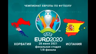 Croatia VS Spain euro 2020  Хорватия VS Испания fifa 21 Евро 2020