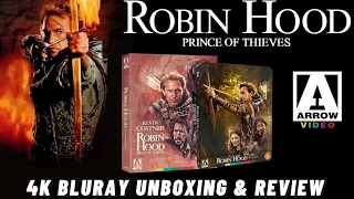 Robin Hood Prince Of Thieves Arrow Video 4k Bluray Collector's Edition Unboxing & Review