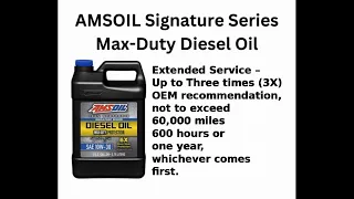 AMSOIL Max Duty Synthetic Diesel Oil