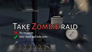 Take Zombie raid sucessfully in operation base without gun and ammo in 10 minutes || LIOS