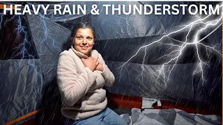 Scary Camping in heavy Rain and Thunderstorm ⎜Camping in India⎜not solo⎜car camping ⎜@Chefbhanu1