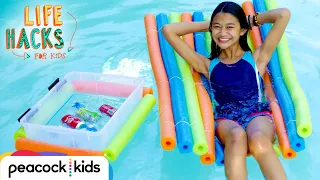 Relax By The Pool Hacks | LIFE HACKS FOR KIDS | DIY #withme