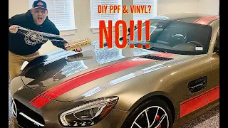 DIY PPF & Vinyl Racing Stripes - Not! The AMG GTS - Gets XPEL PPF and GT Style Racing Stripes