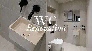 Outdated WC Toilet Renovation | Neutral & Minimal