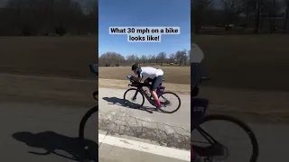 What going 30 miles per hour on a bike looks like! 😀