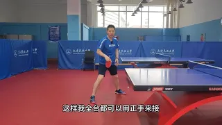 接发球的站位技巧#乒乓球基础教学 #乒乓接球动作教学 #乒乓球