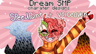 [ Dream SMP ] Character Design | The Kids | Speedpaint + Voiceover