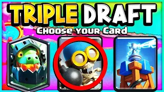 TRIPLE DRAFT GLOBAL TOURNAMENT! DRAFTING TIPS! - CLASH ROYALE