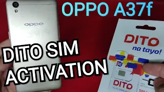 Tutorial how to activate DITO SIM Card for OPPO A37f CELLPHONE