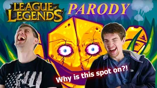 League of Legends | THE WEIRDEST PARODY VIDEO | Gamers React