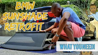 BMW Power Electric Sunshade Retrofit - Before You Begin