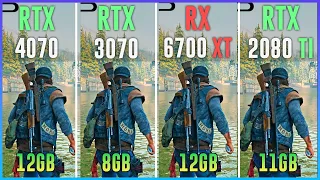 RTX 4070 vs RTX 3070 vs RX 6700 XT vs RTX 2080 TI - Test in 12 Games